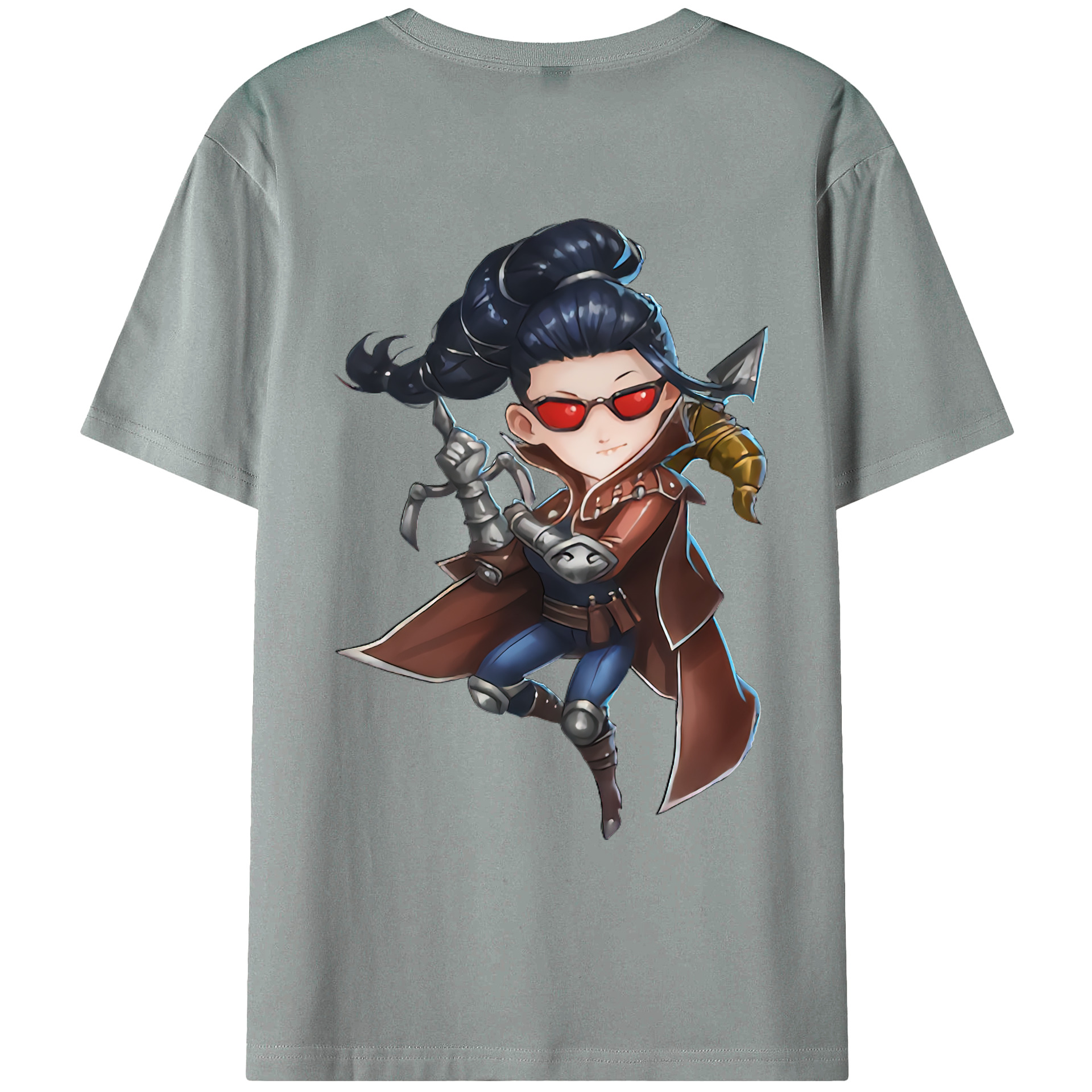 （画像用） リーグ・オブ・レジェンド League of Legends LOL 綿100％ メンズ半袖Tシャツ（バックプリント） 通気性